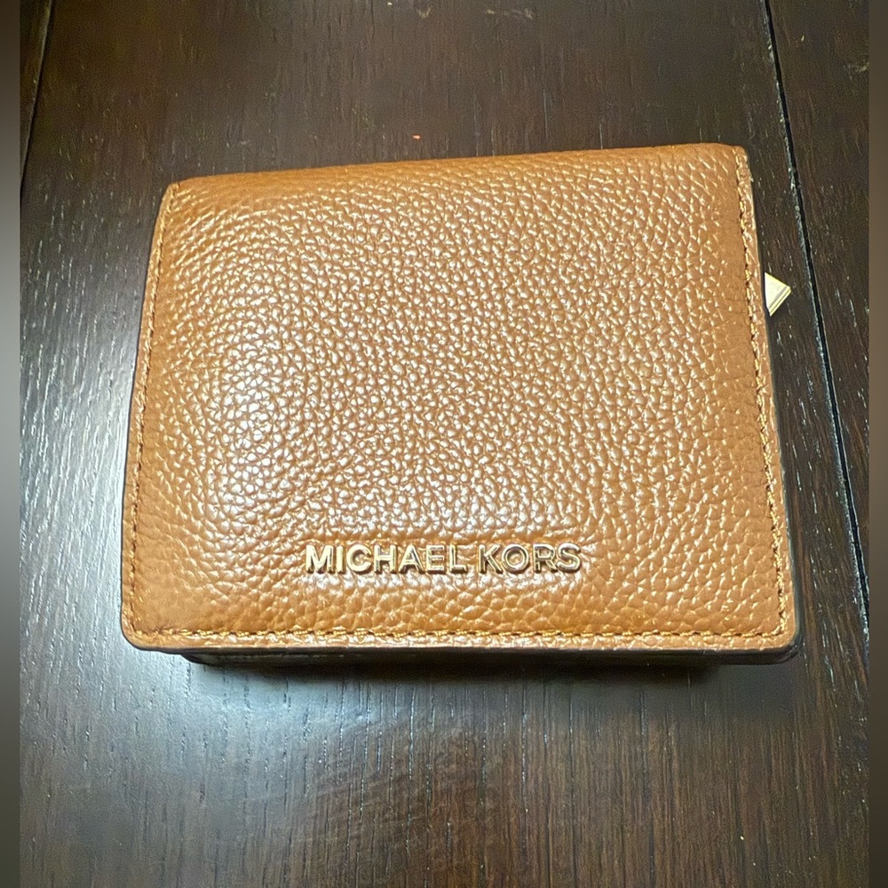 Michael Kors Tan Leather Card Holder